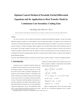 Optimal Control Method of Parabolic Partial Differential Equations