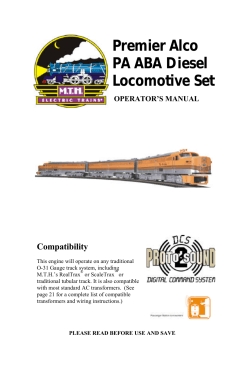 Premier Alco PA ABA Diesel Locomotive Set