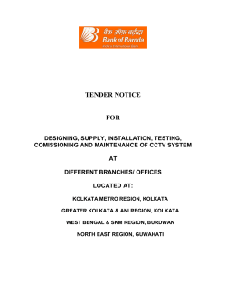 tender document - Bank of Baroda