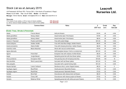 Leacroft Nurseries Ltd.