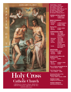 January 11, 2015 - Holy Cross Catholic Church