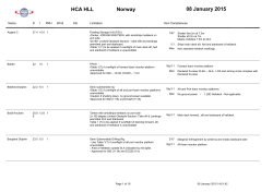 HCA HLL 06 January 2015 Norway - Helideck Certification Agency