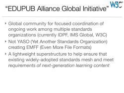 “EDUPUB Alliance Global Initiative”
