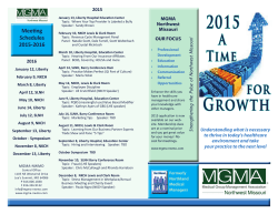 2015 Membership Brochure - MGMA