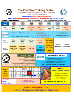 class schedule and event calendar