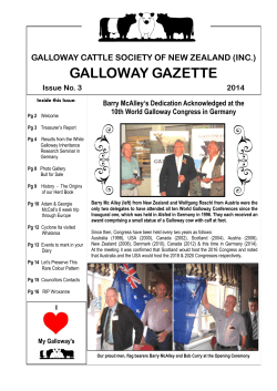 Gazette 2014 - December - Galloway Cattle Society