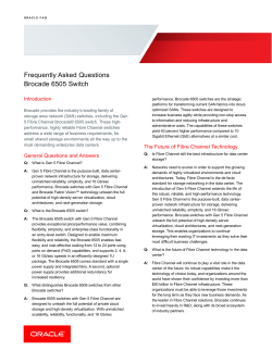 Brocade 6505 Switch FAQ