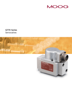 G77X Series Servovalves