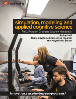 simulation, modeling and applied cognitive science