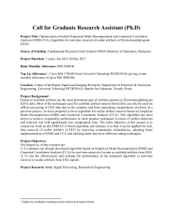 Call for Graduate Research Assistant (Ph.D)