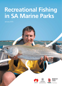 Recreational Fishing in SA Marine Parks guide