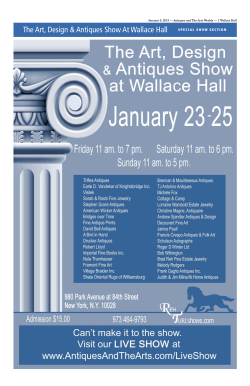 The Art, Design & Antiques Show At Wallace Hall SPECIAL SHOW