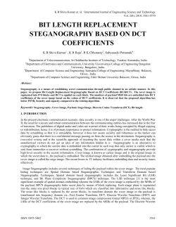 bit length replacement steganography based on dct coefficients
