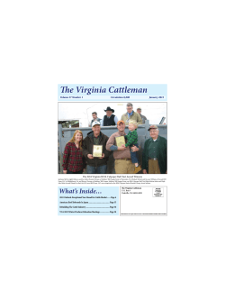 January 2015 - Virginia Cattlemen's Association