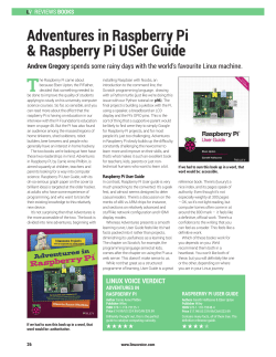Adventures in Raspberry Pi & Raspberry Pi USer Guide