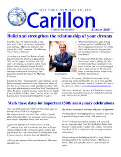 Carillon Newsletter – PDF - Grosse Pointe Memorial Church