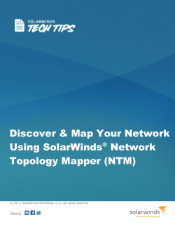 Discover and Map Your Network Using NTM