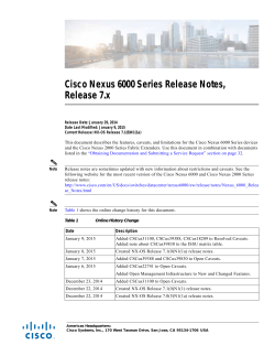 Cisco Nexus 6000 Series Release Notes, Cisco NX