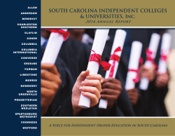 Annual Report - South Carolina Independent Colleges and