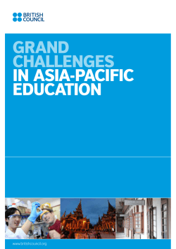 grand challenges in asia-pacific education