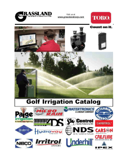our Golf Irrigation Catalog