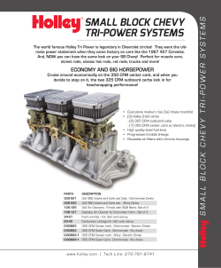 Tri-power systems.indd - Holley Performance Products