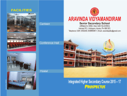 Prospectus 15-17.pmd - Aravinda Vidya Mandiram
