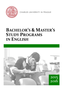 Bachelor's and Master's Programs
