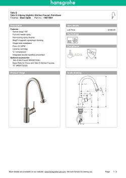 Product data sheet - Hansgrohe Spare Parts Shop