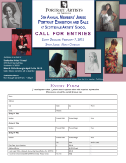 Entry Form Here - Portrait Artists of Arizona