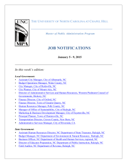 UNC Job Listings 01.09.2015