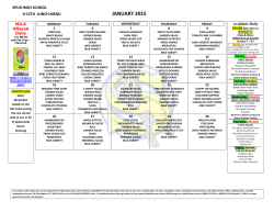 JANUARY 2015 - Spur Independent School District