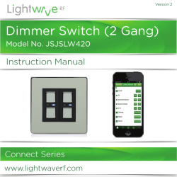 Dimmer Switch (2 Gang)