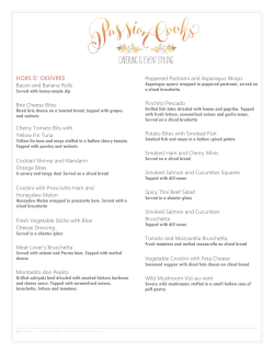Passion Cooks Mix and Match Menus