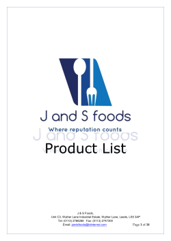 list of products