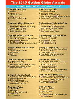 to open and print the blank 2015 Golden Globes ballot