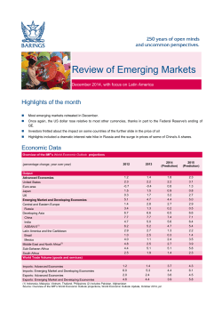 Review of Emerging Markets