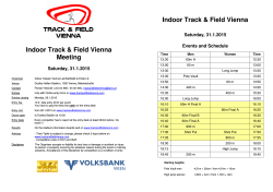 Indoor Track & Field Vienna 2015 Invitation 1