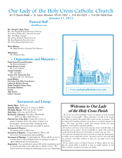 Bulletin - Our Lady of the Holy Cross Catholic Church
