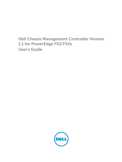 Dell Chassis Management Controller Version 1.1 for PowerEdge