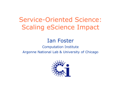 Service-Oriented Science: Scaling eScience Impact