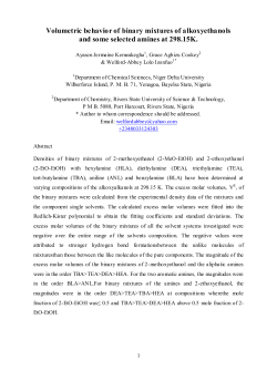 Volumetric behavior of binary mixtures of alkoxyethanols and some