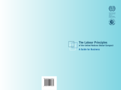 The Labour Principles of UN Global Compact: A guide for Business
