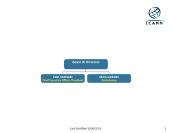 ICANN Management Organization Chart