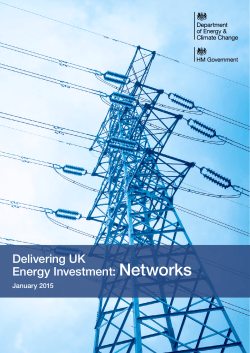Delivering UK Energy Investment: Networks January 2015