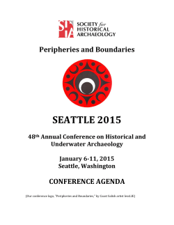 SHA 2015 Seattle Conference Agenda