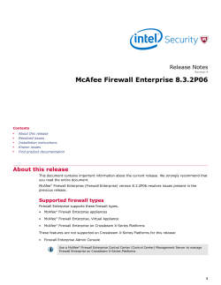 Firewall Enterprise 8.3.2P06 Release Notes - Support