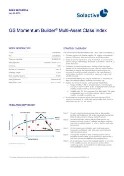 GS Momentum Builder® Multi-Asset Class Index