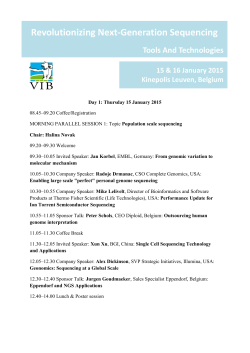 Final program - VIB Conference
