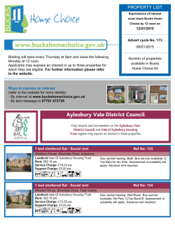 PROPERTY LIST - Bucks Home Choice